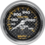 Auto Meter 4731 Carbon Fiber 120-280 °F Water Temperature Gauge