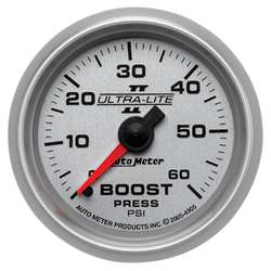 Auto Meter 4905 Ultra-Lite II 0-60 PSI Boost Gauge