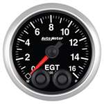 Auto Meter 5646 Elite Series 0-1600 °F Pyrometer Gauge