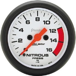 Auto Meter 5774 Phantom 0-1600 PSI Nitrous Pressure Gauge