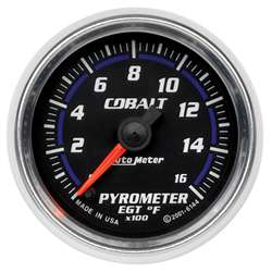 Auto Meter 6144 Cobalt 0-1600 °F Pyrometer Gauge