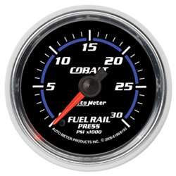 Auto Meter 6186 Cobalt 0-30000 PSI Diesel Fuel Rail Pressure Gauge