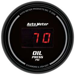 Auto Meter 6327 Z Series 0-100 PSI Digital Oil Pressure Gauge