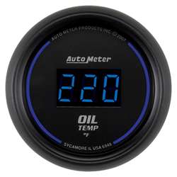 Auto Meter 6948 Cobalt 0-340 °F Digital Oil Temperature Gauge