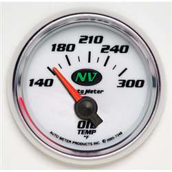 Auto Meter 7348 NV 140-300 °F Oil Temperature Gauge