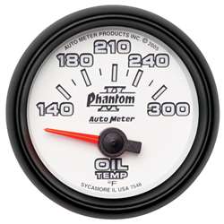 Auto Meter 7548 Phantom II 140-300 °F Oil Temperature Gauge