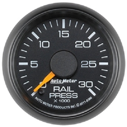 Auto Meter 8386 Factory Match 0-30000 PSI Diesel Fuel Rail Pressure Gauge