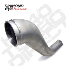 Diamond Eye 221040 4" Hx40 Aluminized Turbo Downpipe for 1994-2002 Dodge 5.9L Cummins