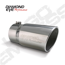 Diamond Eye 4512BRA-DE 5" Bolt-On Rolled End Angle Cut Exhaust Tip