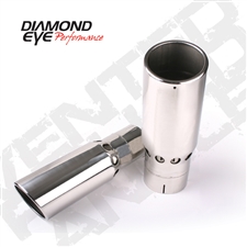 Diamond Eye 4516VRA 5" Vented Rolled End Angle Cut Exhaust Tip