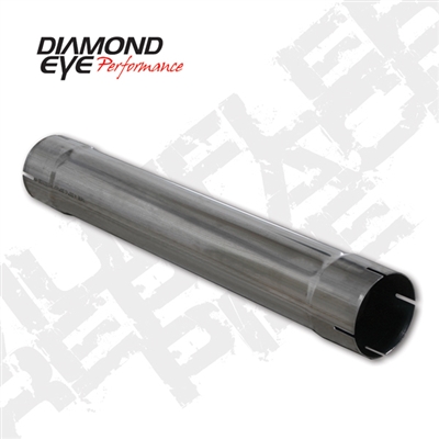 Diamond Eye 510209 4" 409 Stainless Steel Muffler Replacement Pipe