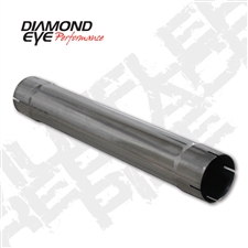 Diamond Eye 510210 4" 409 Stainless Steel Muffler Replacement Pipe