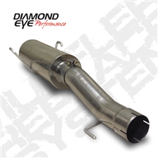 Diamond Eye 510212 4" 409 Stainless Steel Muffler Replacement Kit for 2004.5-2007 Dodge 5.9L Cummins