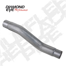 Diamond Eye 510215 3.5" Aluminized Muffler Replacement Pipe for 2003-2004 Dodge 5.9L Cummins