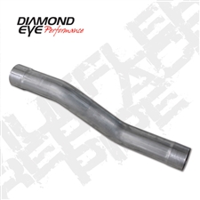 Diamond Eye 510216 4" Aluminized Muffler Replacement Pipe for 2004.5-2007 Dodge 5.9L Cummins