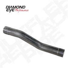 Diamond Eye 510217 4" 409 Stainless Steel Muffler Replacement Pipe for 2004.5-2007 Dodge 5.9L Cummins