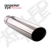 Diamond Eye 5618RA 6" Rolled End Angle Cut Exhaust Tip