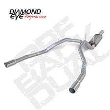 Diamond Eye K3264A 3" Cat Back Dual Rear Aluminized Exhaust System for 2014-2015 Dodge 3.0L EcoDiesel