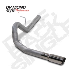 Diamond Eye K4156S 4" Filter Back Single Side 409 Stainless Steel Exhaust System for 2011-2015 GM 6.6L Duramax LML