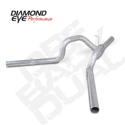 Diamond Eye K4163A 4" Filter Back Dual Side Aluminized Exhaust System for 2011-2015 GM 6.6L Duramax LML