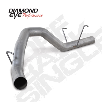 Diamond Eye K4257A 4" Filter Back Single Side Aluminized Exhaust System for 2013-2016 Dodge 6.7L Cummins