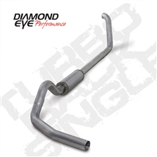 Diamond Eye K4318A 4" Turbo Back Single Side Aluminized Exhaust System for 1999-2003 Ford 7.3L Powerstroke