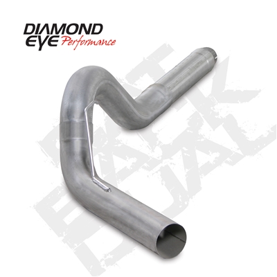 Diamond Eye K5256S 5" Filter Back Single Side 409 Stainless Steel Exhaust System for 2013-2016 Dodge 6.7L Cummins