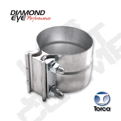 Diamond Eye L40AA 4" Aluminized Torca Lap Joint Clamp