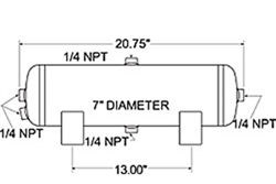 Firestone 9227 3 Gallon Air Tank with 5 Ports Universal