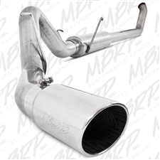MBRP S6104409 4" Turbo Back Single Side Stainless T409 Exhaust for 2003-2004 Dodge 5.9L Cummins