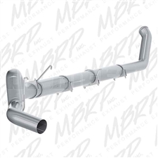 MBRP S61140P 5" Turbo Back Single Side Aluminized Exhaust for 2003-2004 Dodge 5.9L Cummins