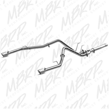 MBRP S6171AL 2.5" DPF Filter Back Dual Side Rear Facing Aluminized Exhaust for 2014-2016 Dodge 3.0L EcoDiesel