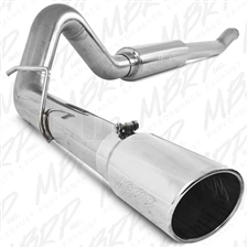 MBRP S6206409 4" Turbo Back Single Side Stainless T409 Exhaust for 2003-2007 Ford 6.0L Powerstroke