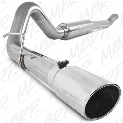 MBRP S6206409 4" Turbo Back Single Side Stainless T409 Exhaust for 2003-2007 Ford 6.0L Powerstroke