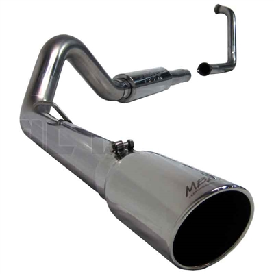 MBRP S6216409 4" Turbo Back Single Side Stainless T409 Exhaust for 2003-2005 Ford 6.0L Powerstroke