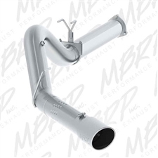 MBRP S62530409 5" DPF Filter Back Single Side Stainless T409 Exhaust for 2015-2016 Ford 6.7L Powerstroke