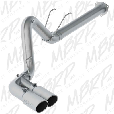 MBRP S6290AL 4" DPF Filter Back Dual Outlet Single Side Aluminized Exhaust for 2017-2018 Ford 6.7L Powerstroke