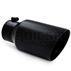 MBRP T5072BLK 6" Dual Wall Angle Cut Black Coated Stainless T409 Exhaust Tip