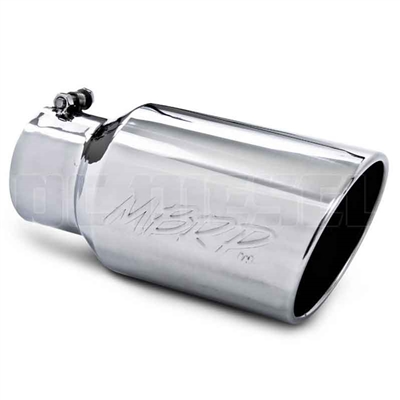 MBRP T5073 6" Rolled Edge Angle Cut Stainless T304 Exhaust Tip