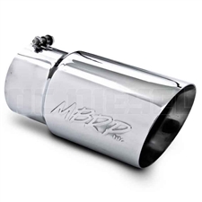 MBRP T5074 6" Dual Wall Angle Cut Stainless T304 Exhaust Tip