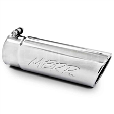MBRP T5112 4" Rolled Edge Angle Cut Stainless T304 Exhaust Tip