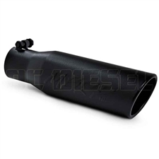MBRP T5113BLK 3.5" Rolled Edge Angle Cut Black Coated Stainless T409 Exhaust Tip
