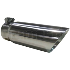 MBRP T5114 3.5" Dual Wall Angle Cut Stainless T304 Exhaust Tip