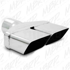 MBRP T5118 8"x 2.5" Rectangle Angle Cut Stainless T304 Exhaust Tip