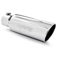 MBRP T5130 6" Rolled Edge Angle Cut Stainless T304 Exhaust Tip