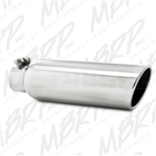 MBRP T5147 3.5" Rolled Edge Angled Cut Stainless T304 Exhaust Tip