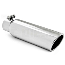 MBRP T5148 3.5" Rolled Edge Angled Cut Stainless T304 Exhaust Tip