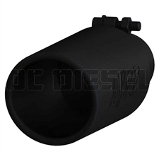 MBRP T5150BLK 4" Rolled Edge Angled Cut Black Coated Stainless T409 Exhaust Tip