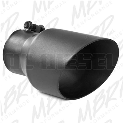 MBRP T5151BLK 4.5" Dual Wall Angle Cut Black Coated Stainless T409 Exhaust Tip