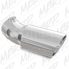 MBRP T5154 6" Rolled Edge Angle Cut Stainless T304 Exhaust Tip